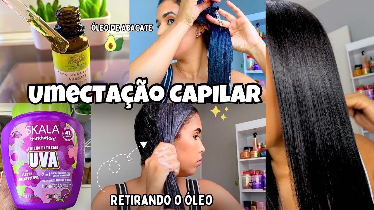 UMECTAÇÃO CAPILAR PARA CABELOS SECOS, FRACOS E OPACOS | Óleo De Abacate🥑 ✨
