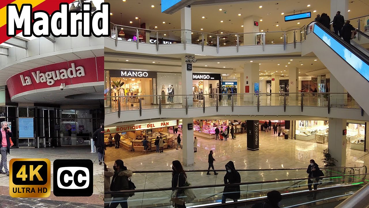 Madrid walk | Oldest mall in city far from dead | La Vaguada | with captions! SPAIN 4K