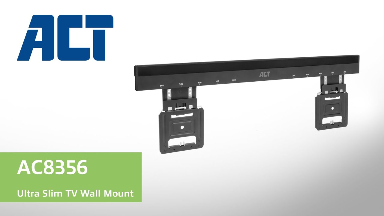 How to install: ACT AC8356 ultra slim fixed TV wall mount, for TVs up to 80