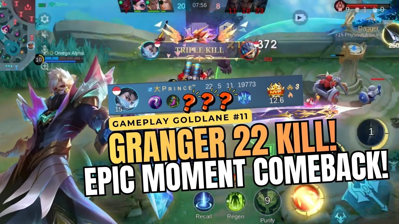 22 Kill di Match Sengit! - Gameplay Goldlane #Part11 | Hampir Kalah, Malah Comeback Menang!