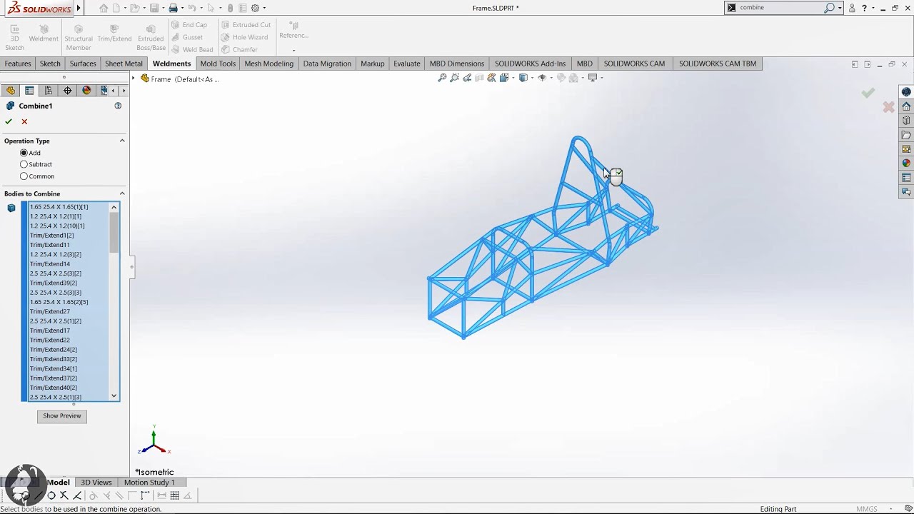 Formula - 3 Car Frame design II SolidWorks II FS - Community