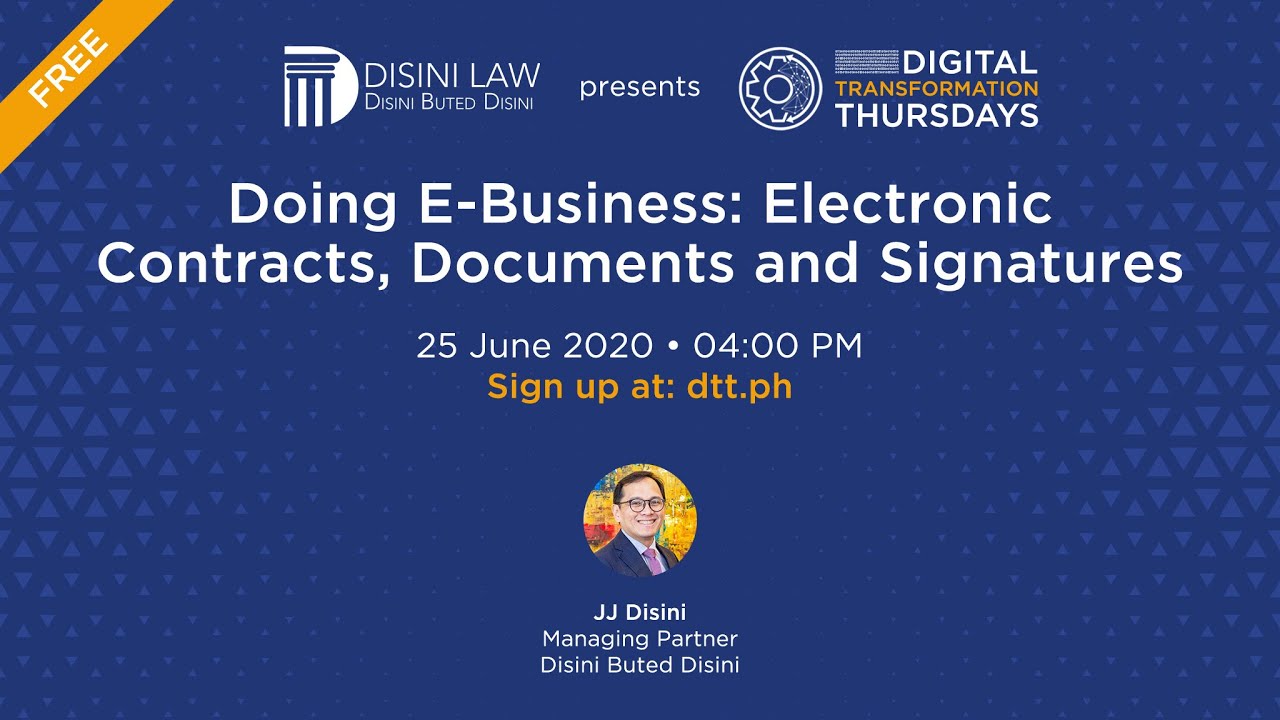 Doing E-Business: Electronic Contracts, Documents and Signatures