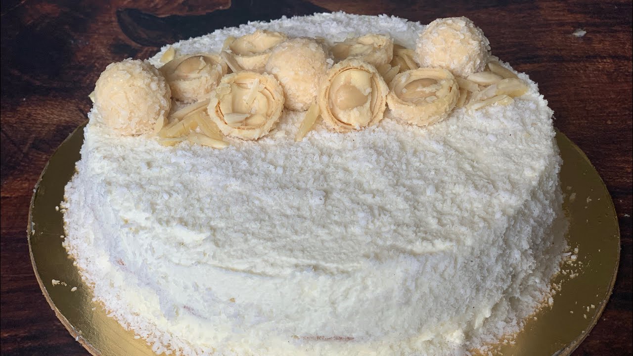 Raffaello Cake By Nazia Farhan | Almond Coconut Cake | Coconut cake