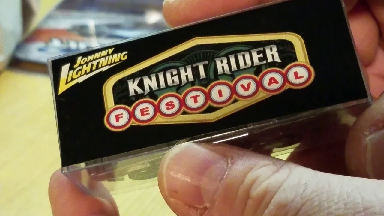 Knight Rider Festival Promo car Johnny Lightning chrome review KITT unboxing review