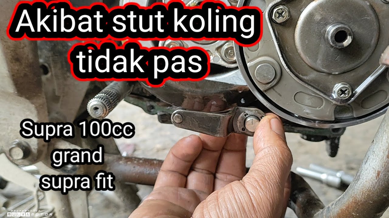 penyebab spasi pedal gigi supra 100cc besar sebelah.