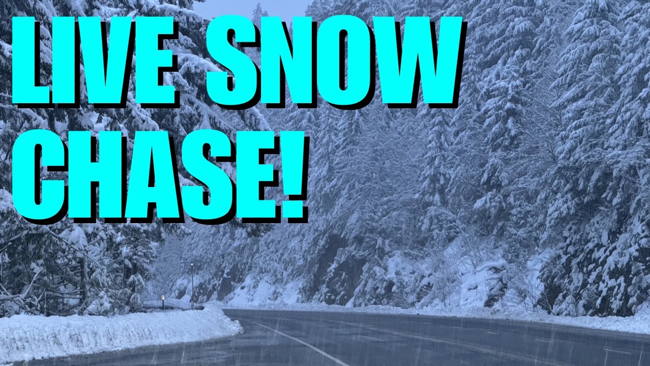LIVE Snow Chase - Stevens Pass, Washington State 03-09-26