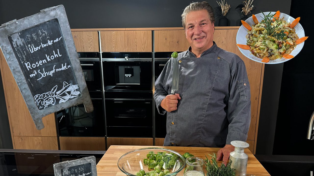 Überbackener Rosenkohl mit Schupfnudeln | Das schnelle Gericht