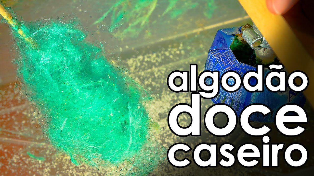 Como fazer M&Aacute;QUINA DE ALGOD&Atilde;O DOCE caseiro (EXPERI&Ecirc;NCIA)