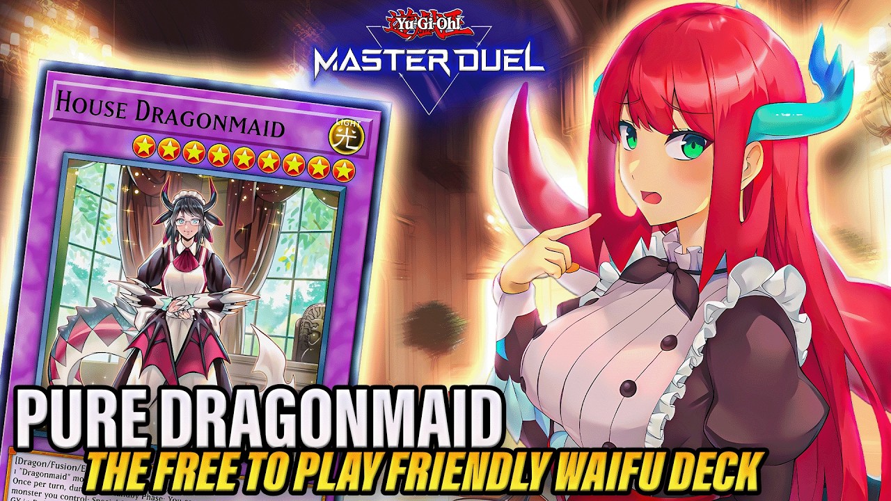 🧹 PURE DRAGONMAID DECK PROFILE - THE F2P FRIENDLY WAIFU DECK 🧹 [YU-GI-OH! MASTER DUEL]