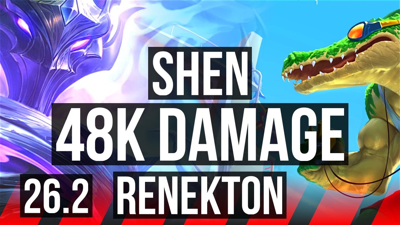 SHEN vs RENEKTON (TOP) | 48K damage, Good KDA: 7/2/25 | EUNE Grandmaster | 26.2