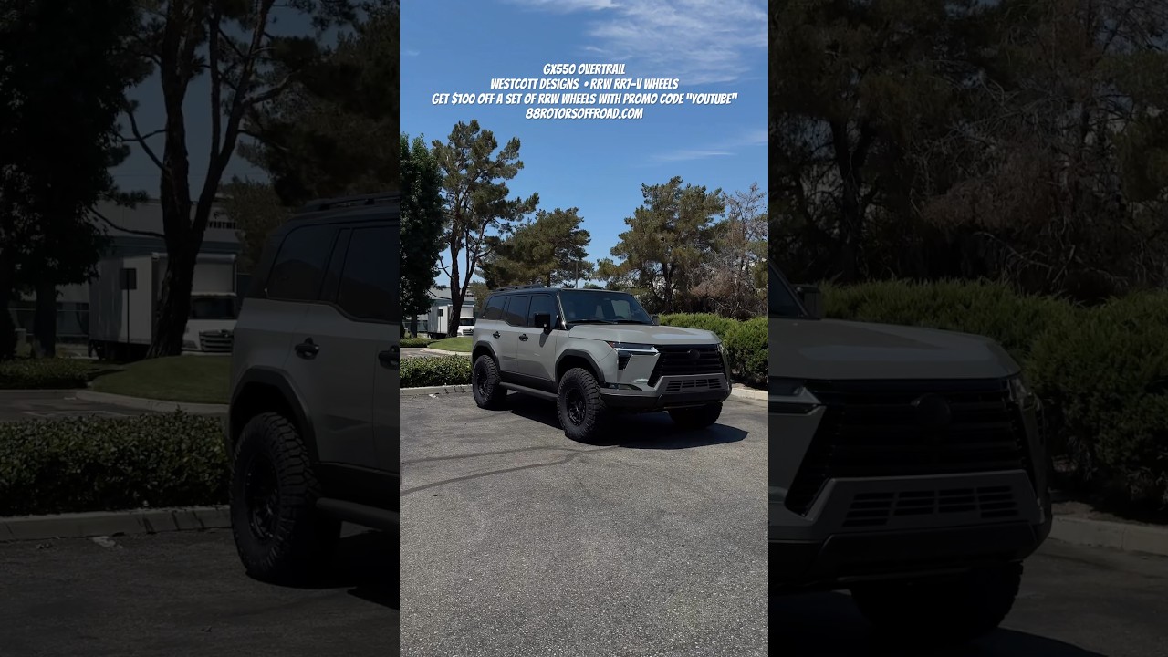 2025 Lexus GX550 Westcott Designs Lift & RRW RR7-V Flow Formed Wheels #88rotorsoffroad
