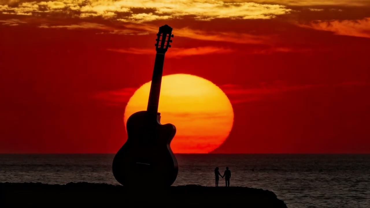 Beautiful Spanish Melody | Relaxing Acoustic Guitar & Coastal Sunset Vibes for Inner Peace & Calm