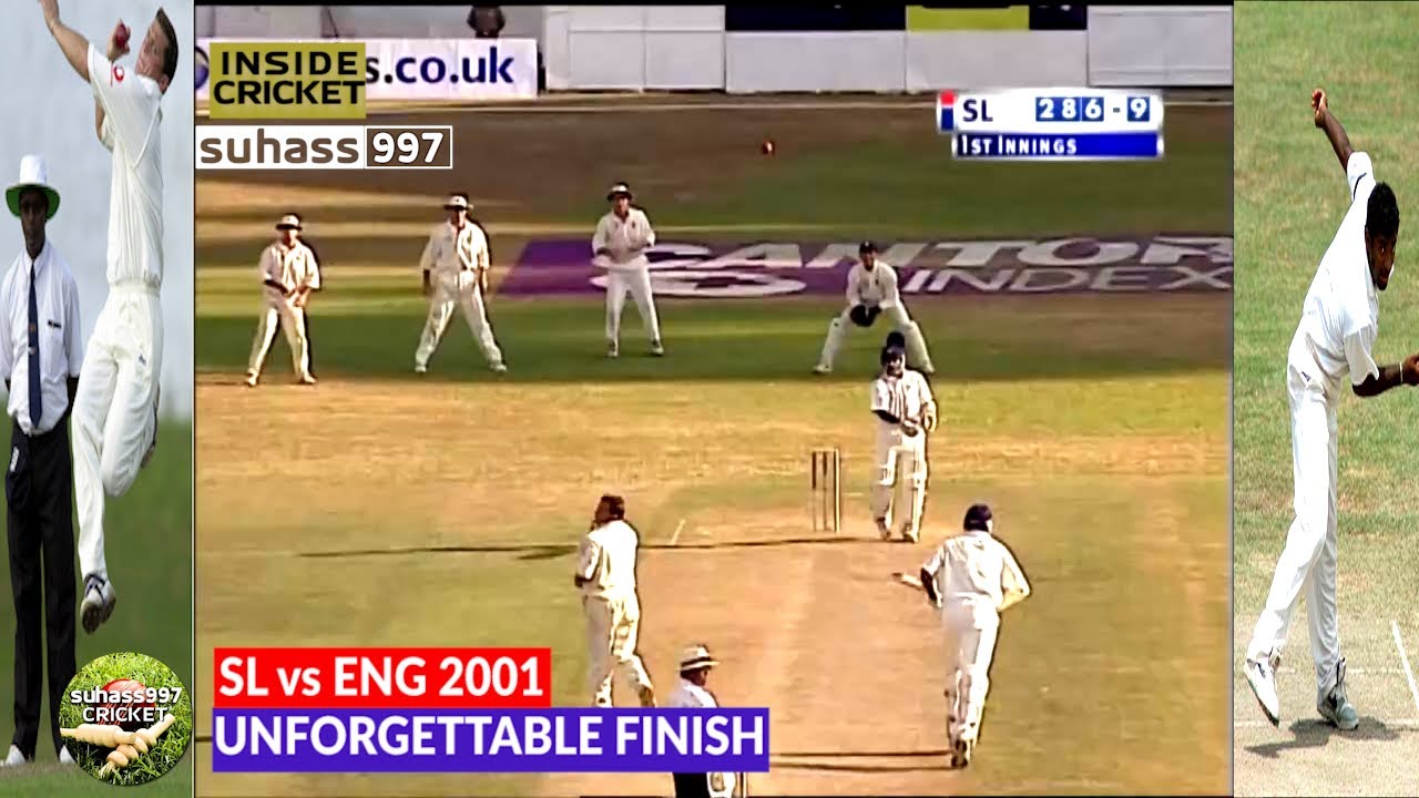 SRI LANKA vs ENGLAND 2001 2nd TEST | UNFORGETTABLE FINISH