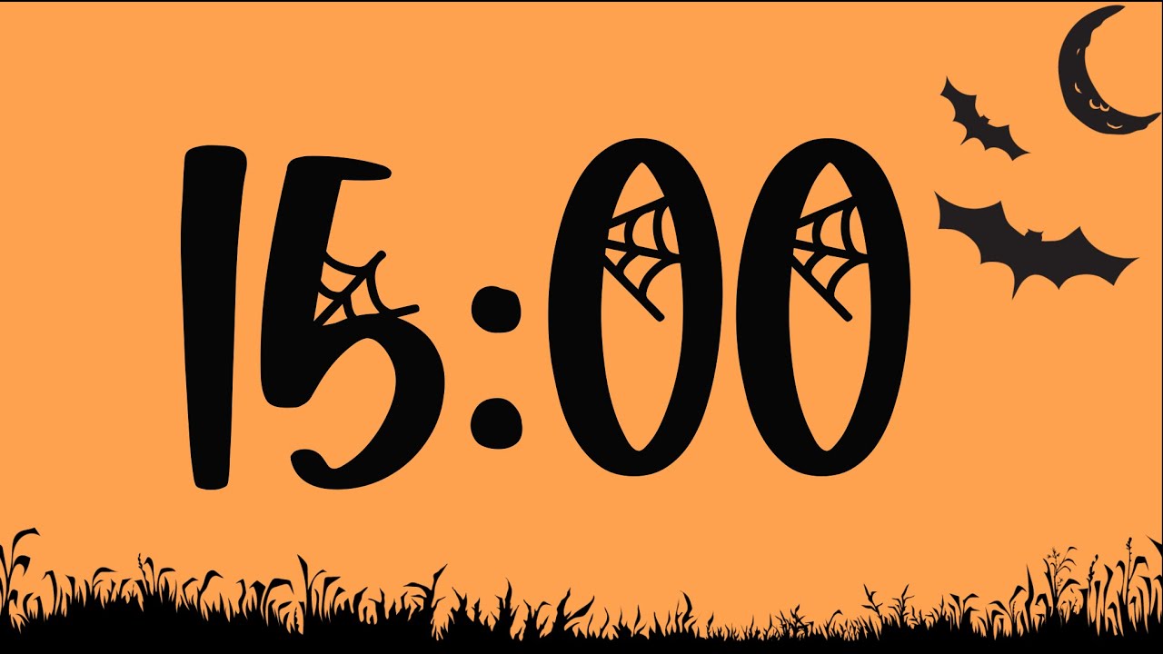 15 Minute Halloween Bats Timer (Spooky Electric Piano Tones at End)