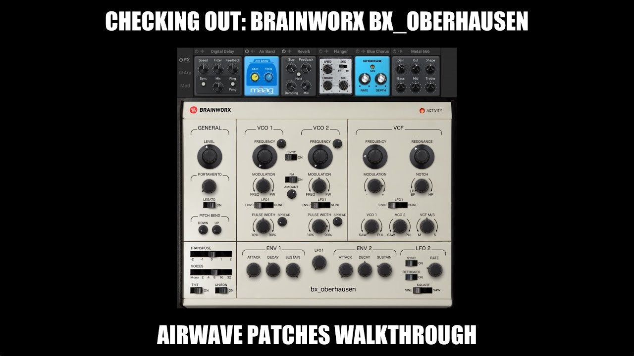 Checking Out: my patches for bx_Oberhausen by Brainworx (no Voiceover)