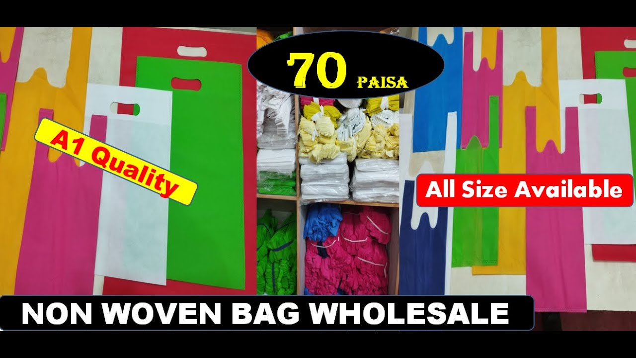 @70 Paisa-Non Woven Bag Wholesale / MULTI COLOR SUPER W-Cut & D-Cut BAG
