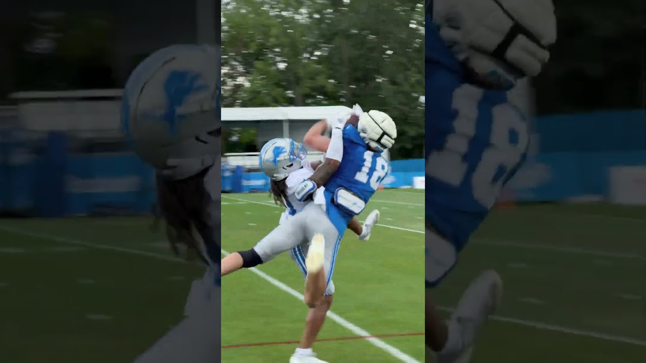 Plays were MADE during 1-on-1s today 😤 | Detroit Lions