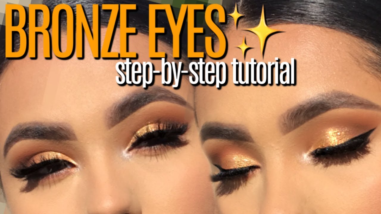 Step by step: Bronze Eyeshadow Tutorial For Beginners!