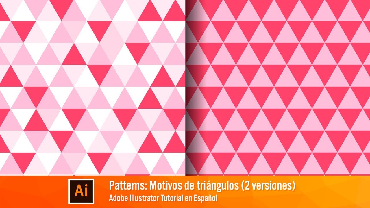 Como hacer un Pattern de Triángulos - Illustrator (2 versiones)