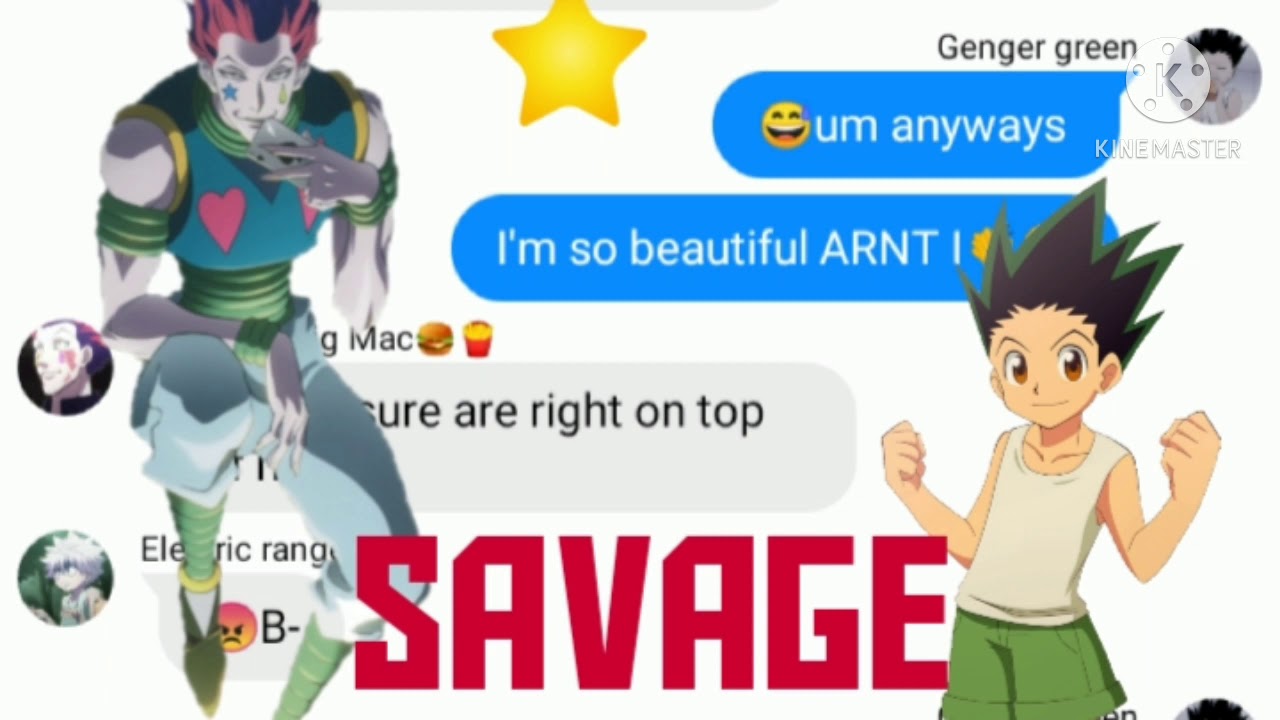 Gon turns Savage//HxH text