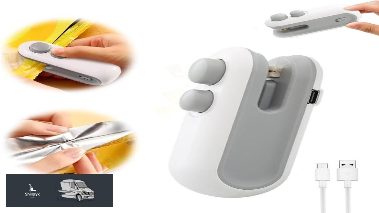 Mini Bag Sealer 2026 New 2 in 1 USB Rechargeable Chip Bag
