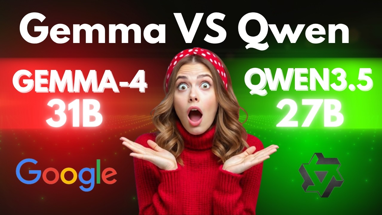 Gemma-4 31B против Qwen3.5 27B: Практическое сравнение двух моделей с высокой плотностью пикселей.