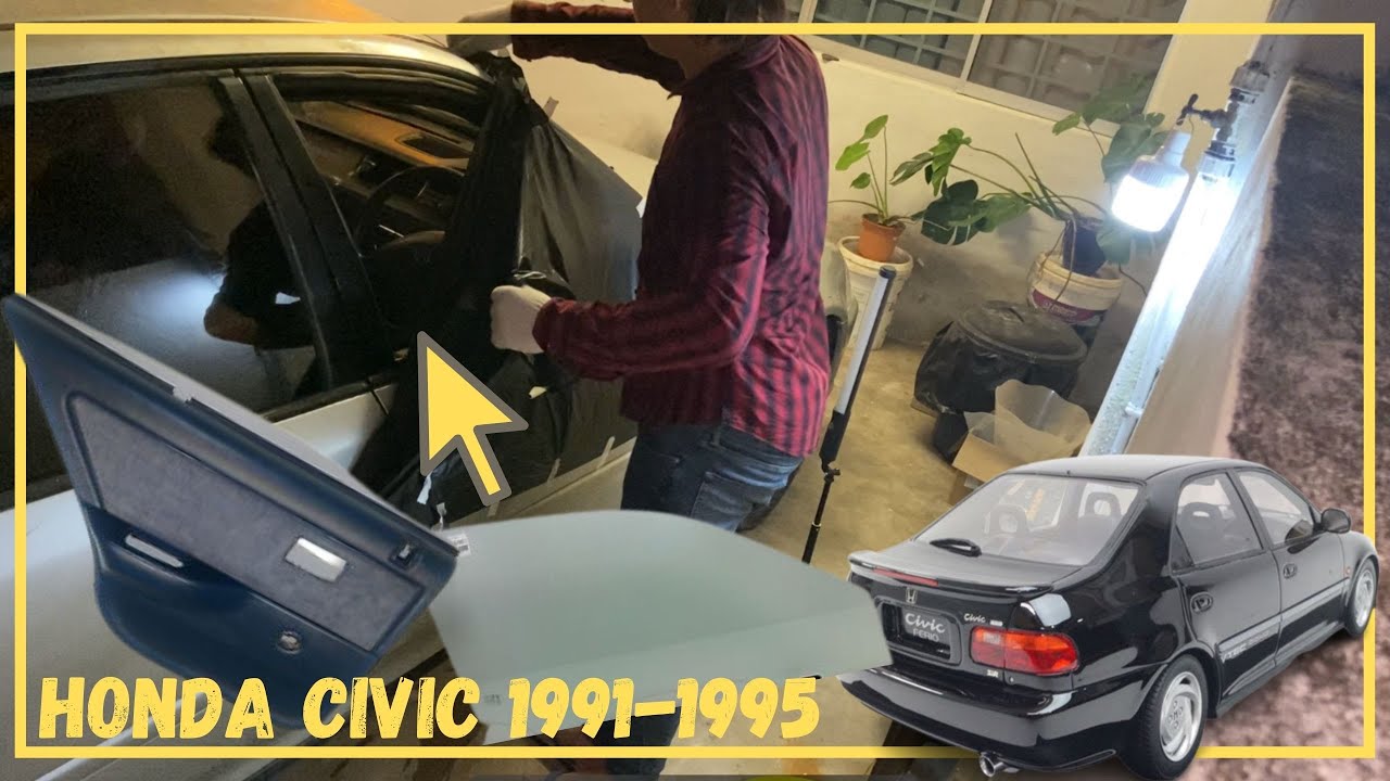 移除門板並更換門窗-Honda Civic EG8 Door Window Glass (ENG SUB)