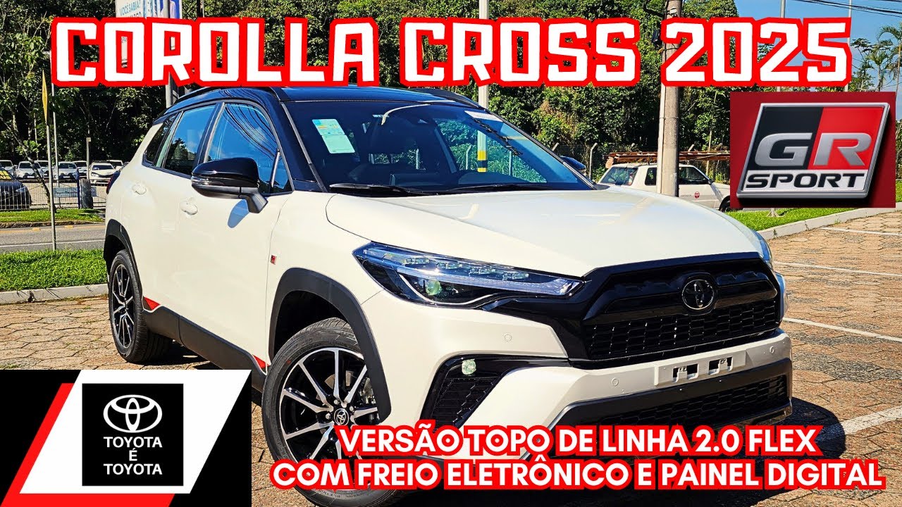 AVALIAÇÃO TOYOTA COROLLA CROSS GR SPORT 2025 2.0 FLEX | SUV TOYOTA VERSÃO TOPO DE LINHA