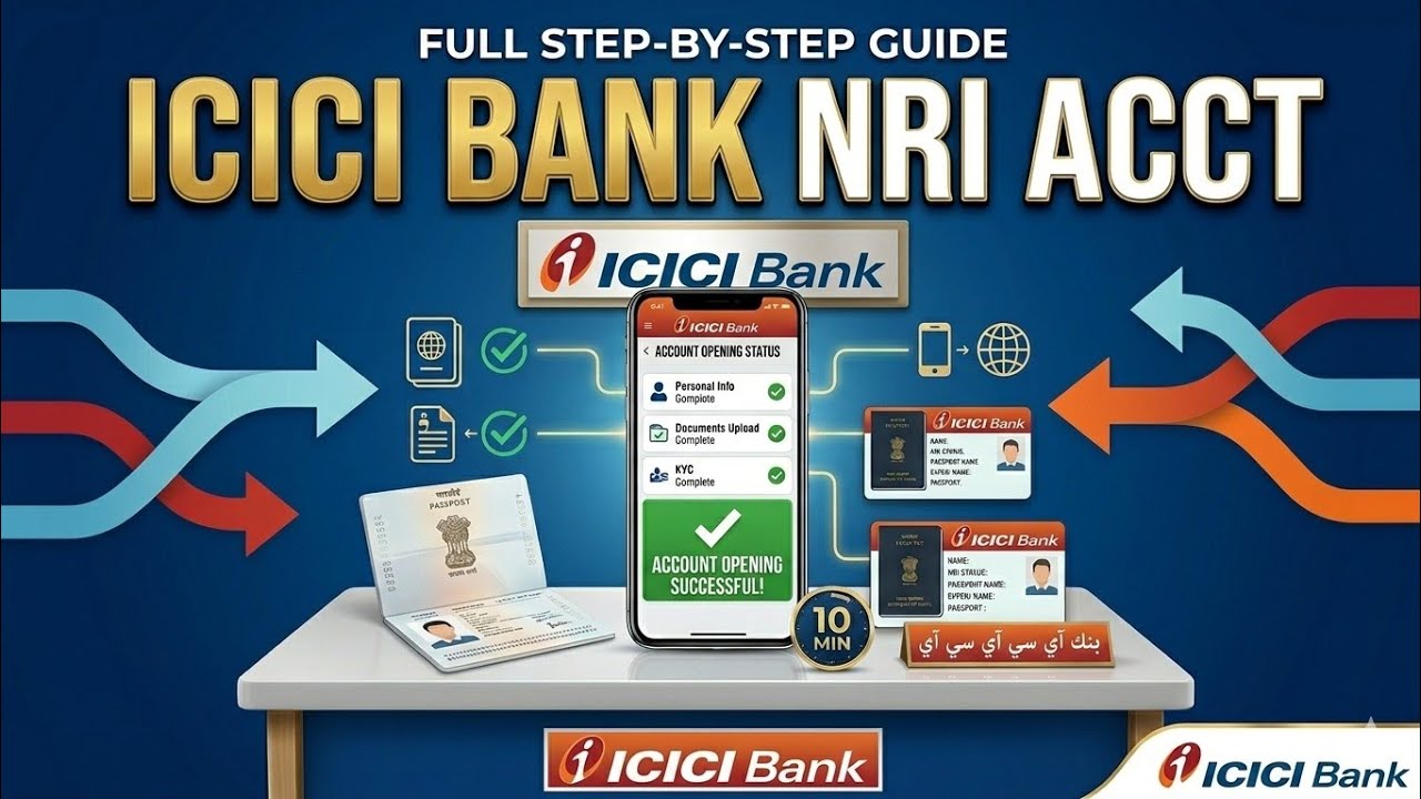 How to Open a NRI Account in icici bank Online | Only 3 Easy steps