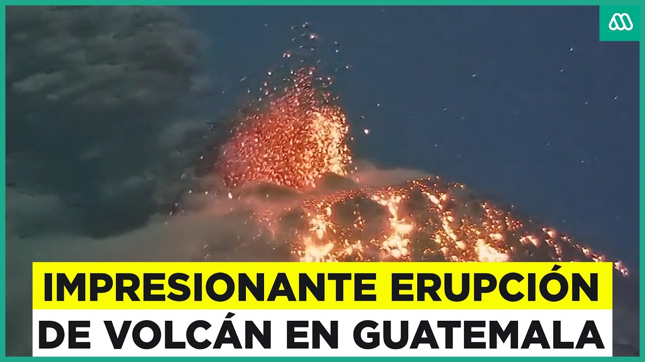 Video muestra impactante erupción de volcán de fuego en Guatemala