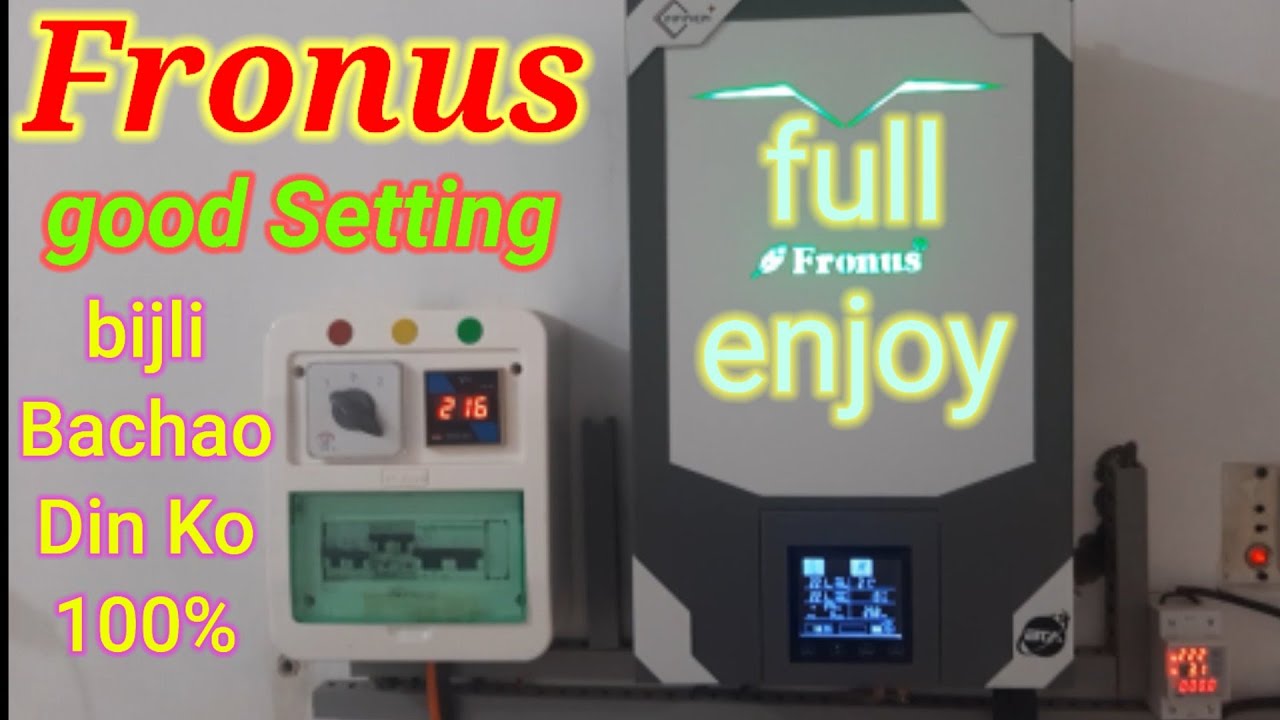 fronus 4.2 kw setting