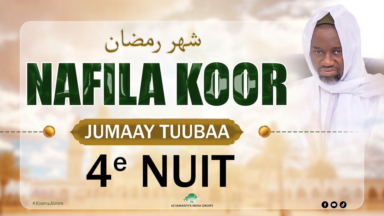 🔴 EN DIRECT TOUBA | Nafilah Ramadan 1447 – 4eme Nuit 🌙 | Grande Mosquée de Touba