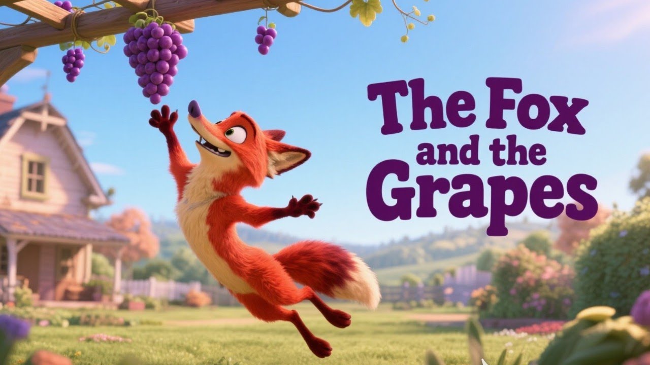 The Fox and the Grapes | Short Stories for Kids | Fabulous Fables