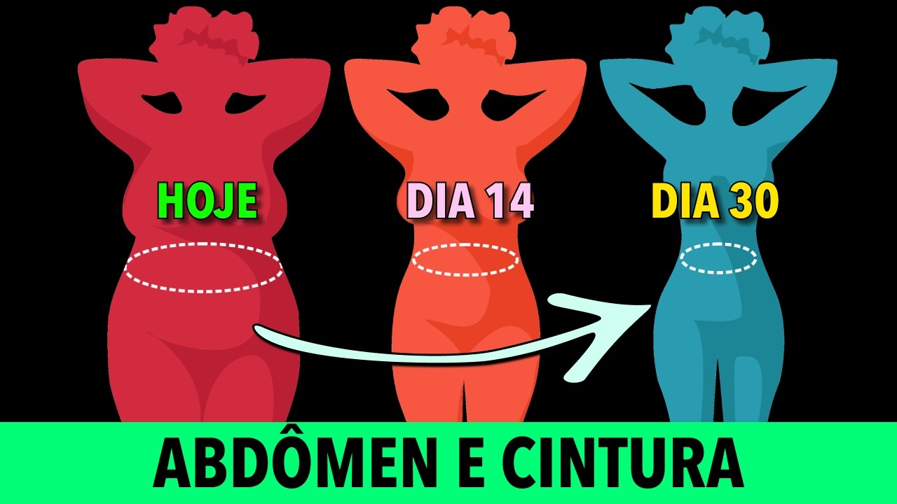 30 Minutos de Exercícios para um Abdômen Definido e uma Cintura Fina - Resultados em 1 Mês