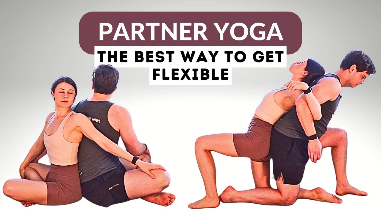 15 Min Full Body PARTNER Stretch Routine | All Levels and All Sizes
