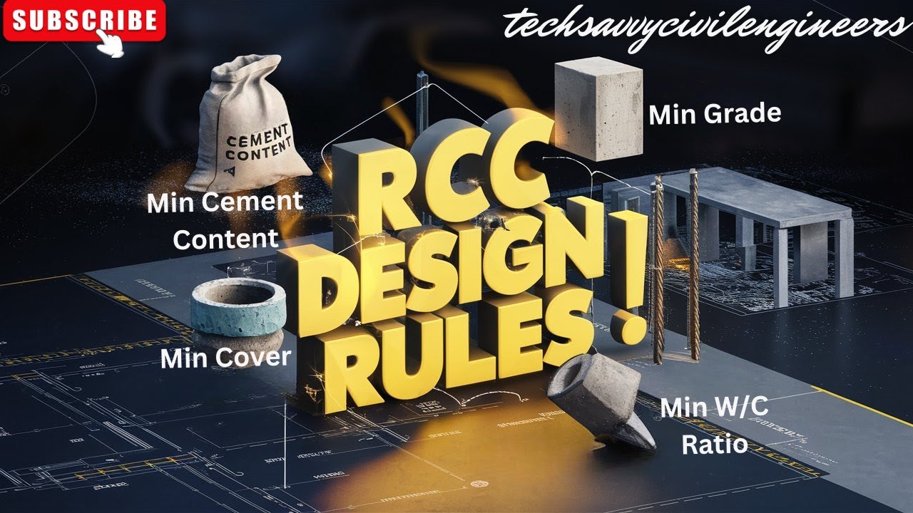 R3. RCC Codal Provisions: Min Cement Content, Grade, Cover & Max W/C Ratio Explained!