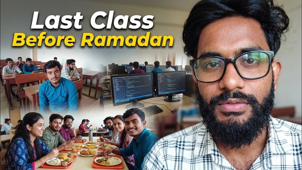Last Class Before Ramadan 😔 | Real MCA Classroom Life at Aliah University | CSnLife