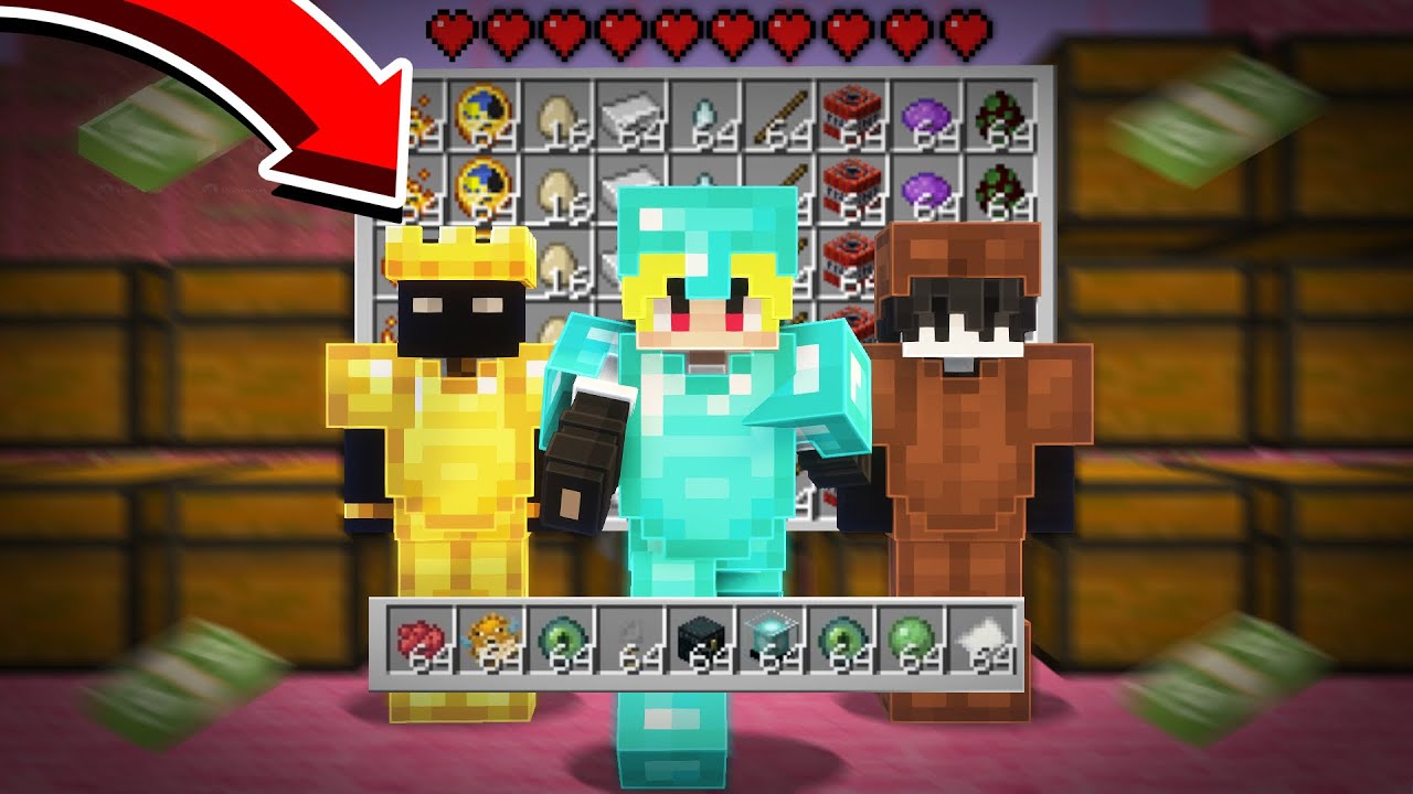 Asi ES JUGAR siendo F TOP 1 en MINECRAFT HCF !! | CavePvP