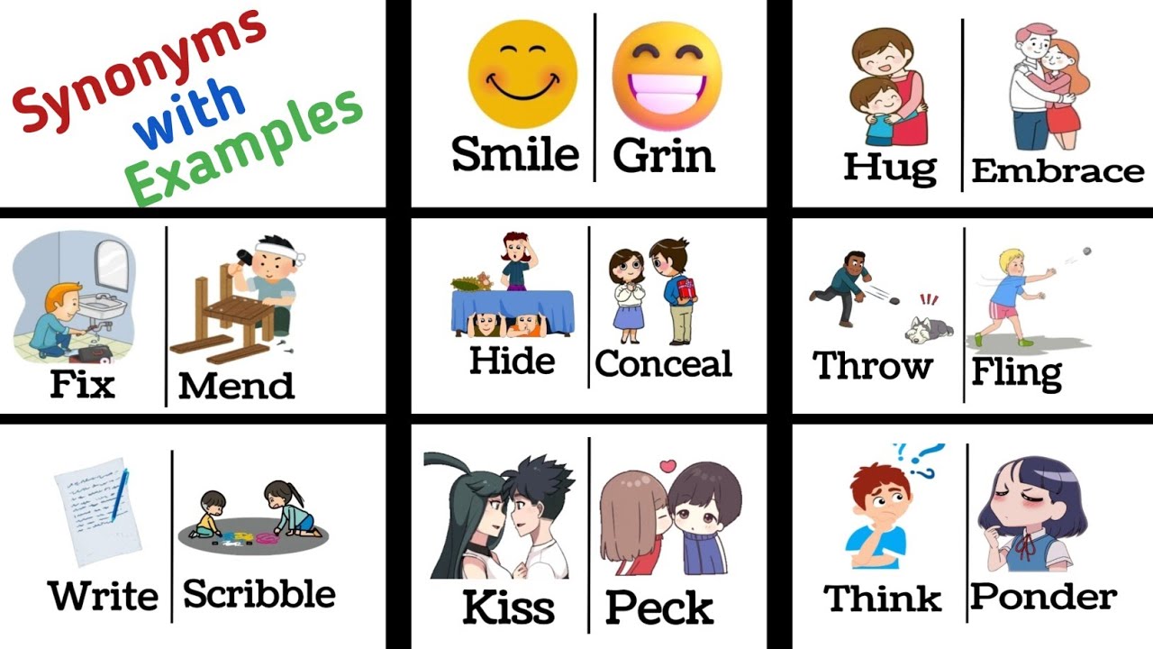 Synonyms with Examples | Boost Your English Vocabulary 💫💫💫