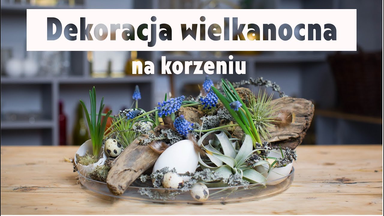 Dekoracja wielkanocna na korzeniu I Wykonaj samodzielnie I ArtSzkolenia Florystyczne I odcinek#1