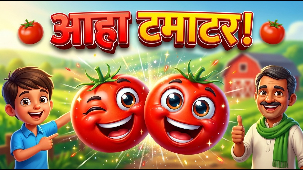 आहा टमाटर मज़ेदार  | Aaha Tamatar Mazedaar | Hindi Nursery Rhyme | YG Kid's Creation New Song 2026