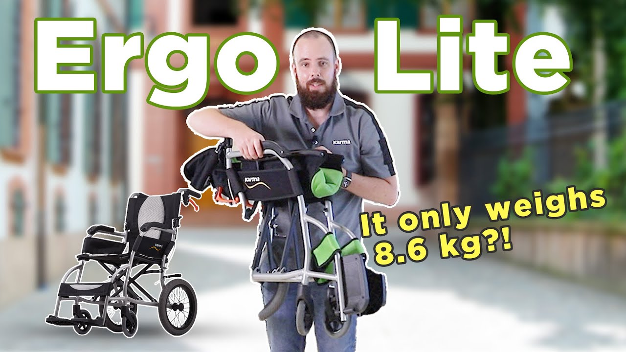 It's great for traveling! Karma Ergo Lite Series — Ultralightweight Ergonomic Manual Wheelchairs