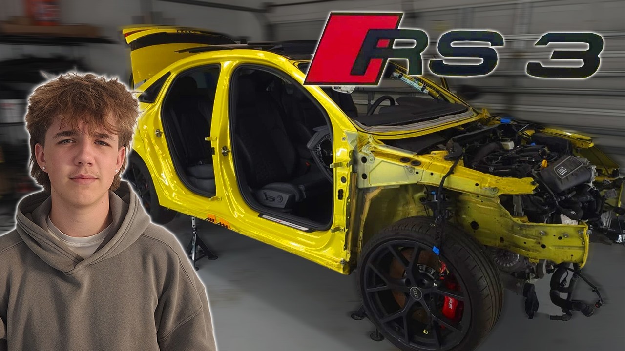 REBUILDING A WRECKED AUDI RS3 | DAMAGED ALL AROUND