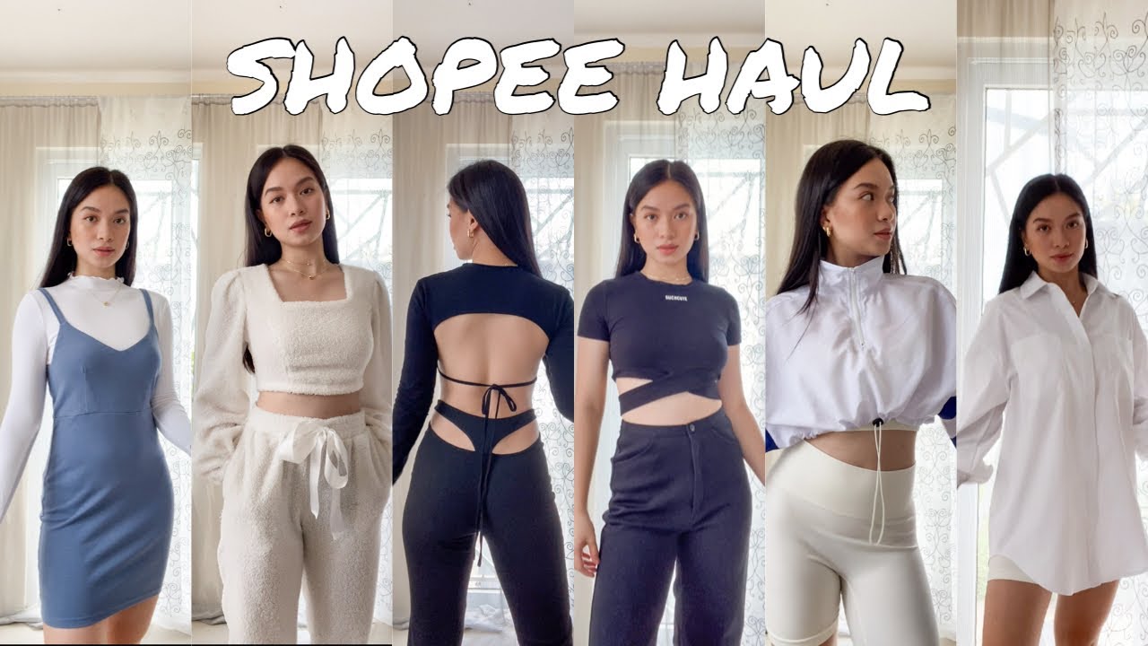AFFORDABLE, TRENDY & COMFY FITS SHOPEE HAUL | Trendy and chill tops, sets & cropped hoodies