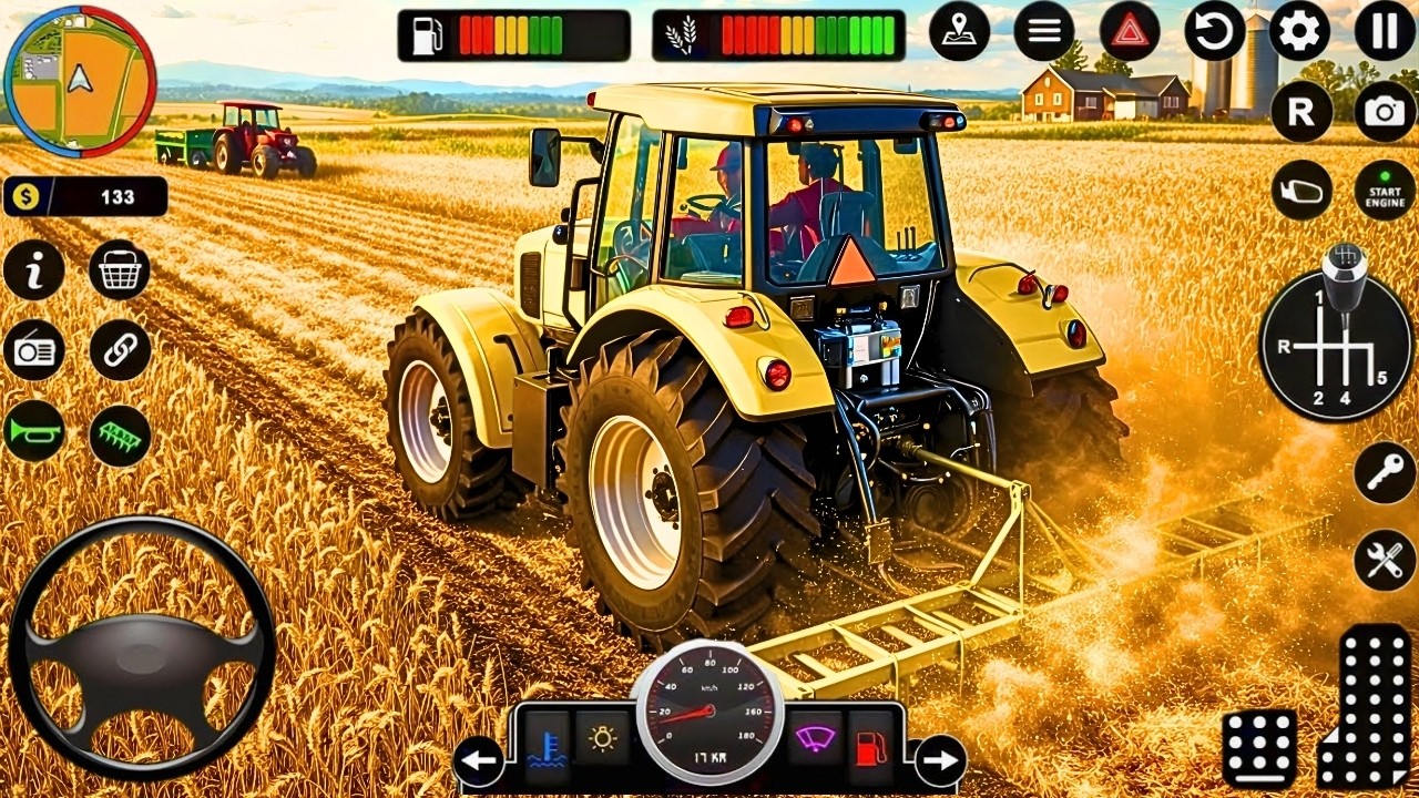 Modern Tractor Farming Simulator 3D – Extreme Wheat Harvest Challenge | Heavy Tractor Gameplay 2026