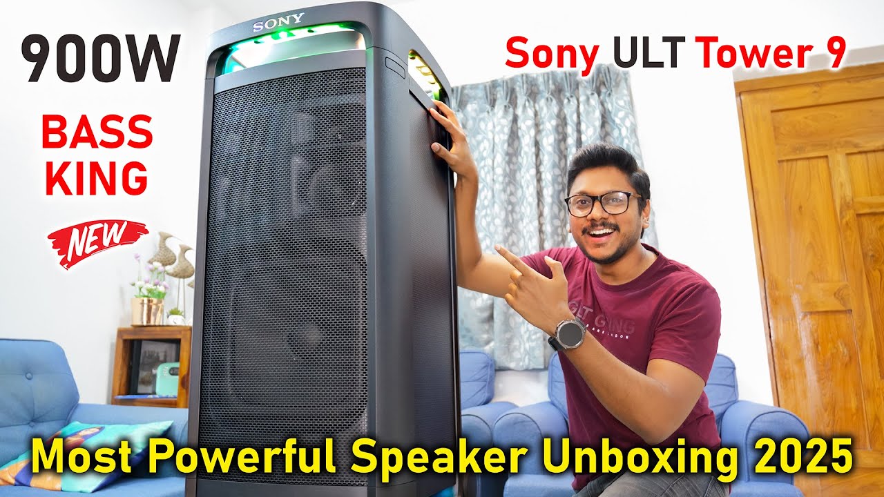 Sony ULT Tower 9 First Unboxing in India 🔥900 Watt MADNESS !!