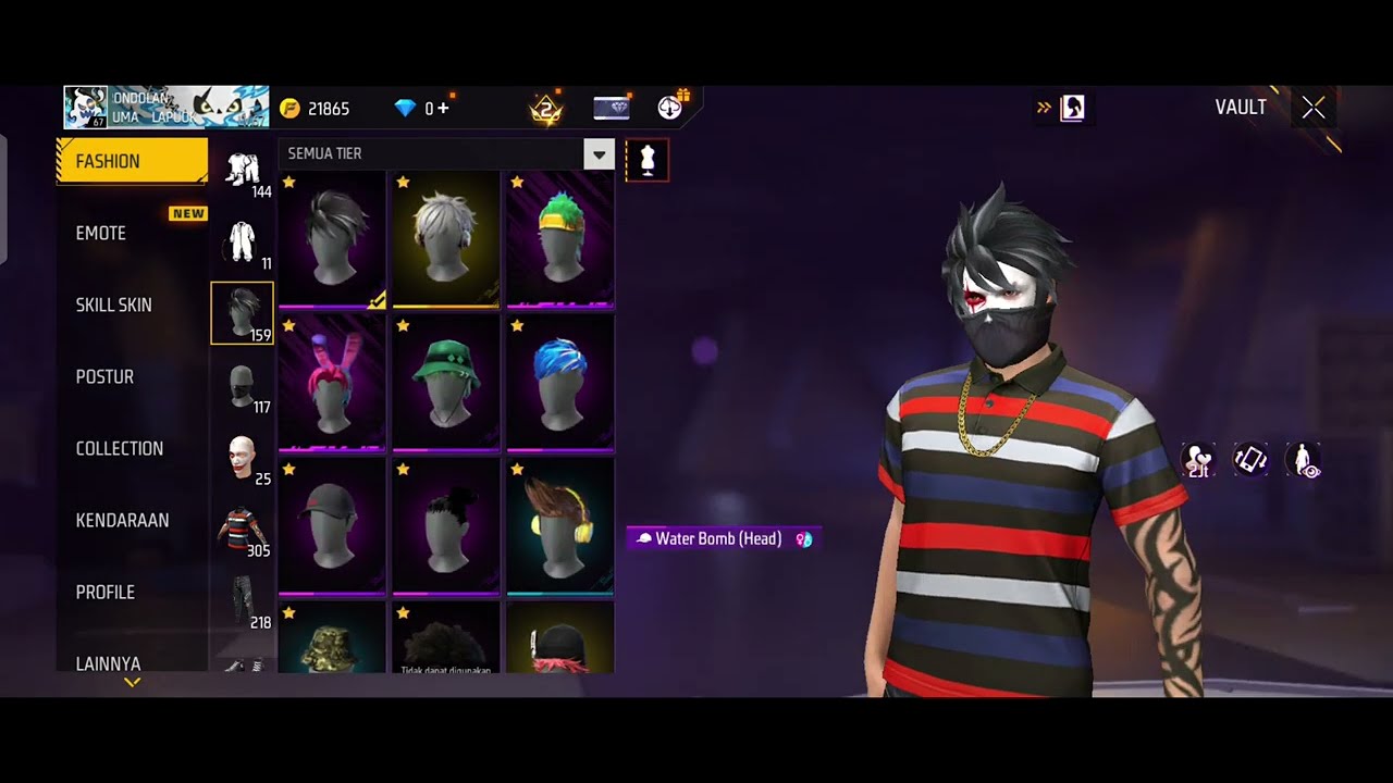 Review Akun Freefire 70 Ribu 🥶