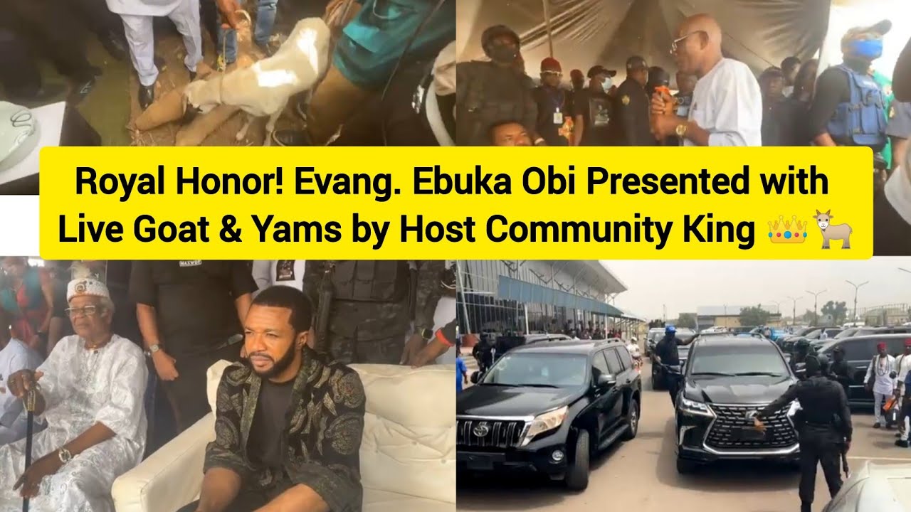 Royal Honor! Evang. Ebuka Obi Presented with Live Goat & Yams by Host Community King 👑🐐