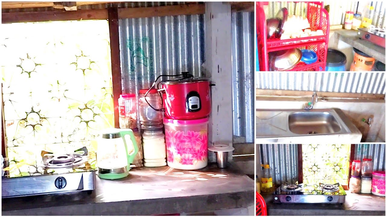 গ্রামে টিনের ঘরে মর্ডান কিচেন ট্যুর!  Village Kitchen Tour
