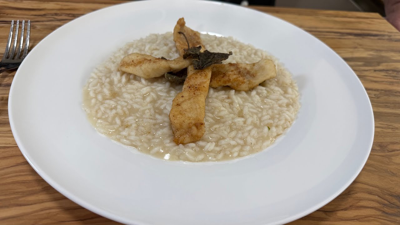 Risotto al Persico Reale, ma potrebbe essere al Branzino, sogliola, orata etc...